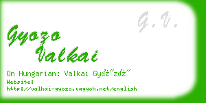 gyozo valkai business card